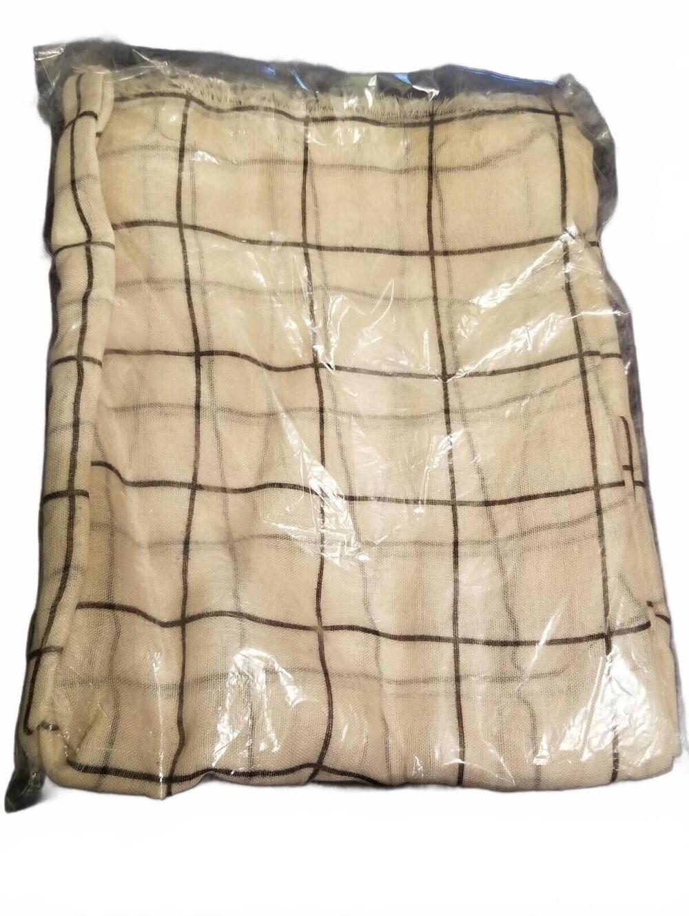 Windowpane Summer Scarf Rachel Pally Anthropologie Cream Grid Minimalist Boho